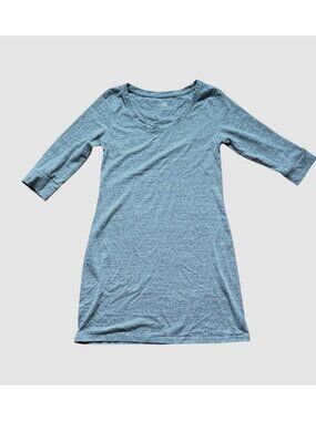 Mossimo Womens 3/4 Sleeve Tunic Style Dress-Gray-M-GUC
